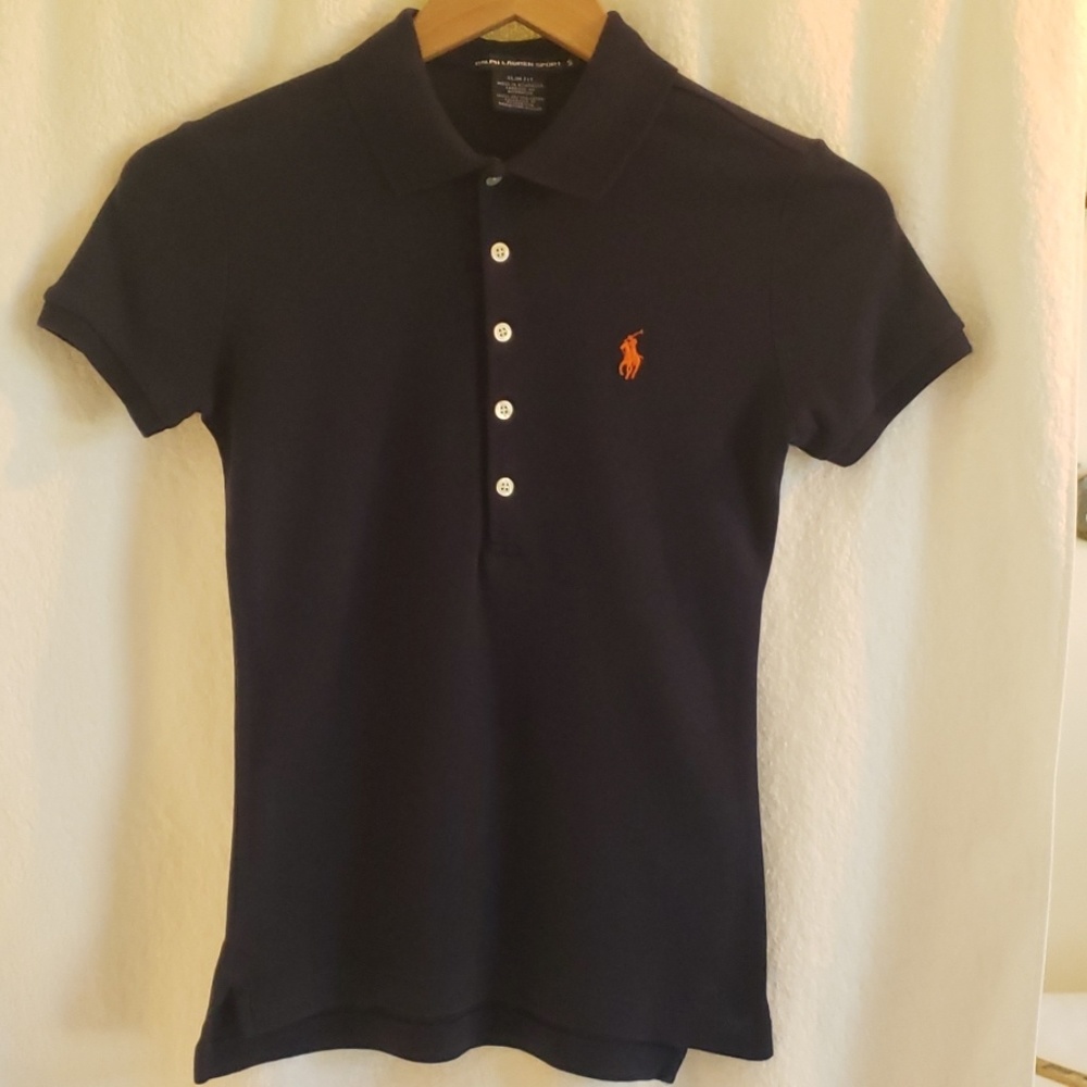 RALPH LAUREN LADIES POLO * NAVY / SMALL *